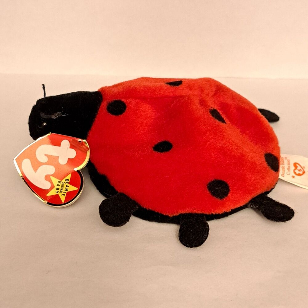 Vintage TY Beanie Baby "LUCKY" The Ladybug with Spots/Errors 1993 - Picture 3 of 5